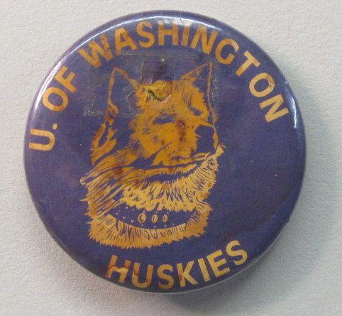 WA Huskies Logo - vintage collectible UNIVERSITY OF WASHINGTON HUSKY FOOTBALL ...