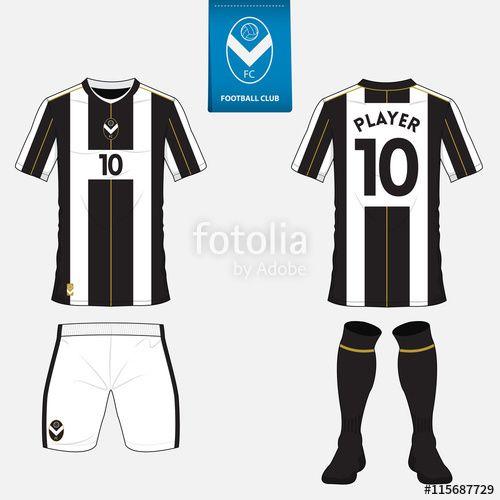 Soccer Apparel Logo - Set of soccer kit or football jersey template for football club ...