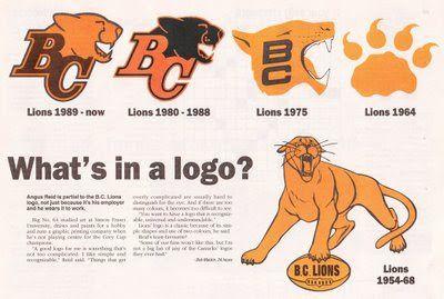 BC Lions Logo - Ronn's Big Pile of Stuff: A Visual History of the BC Lions Logo