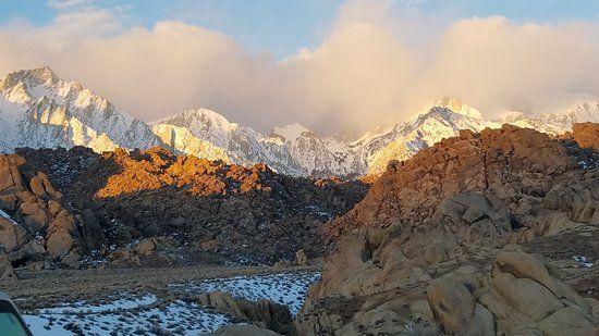 Sierra Nevada Mountain Logo - Sunrise on the Eastern Sierra Nevada mountains - Picture of Alabama ...