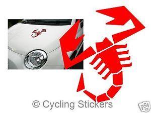 Abarth Scorpion Logo - Fiat Abarth 500 Scorpion Logo Bonnet Decal Sticker