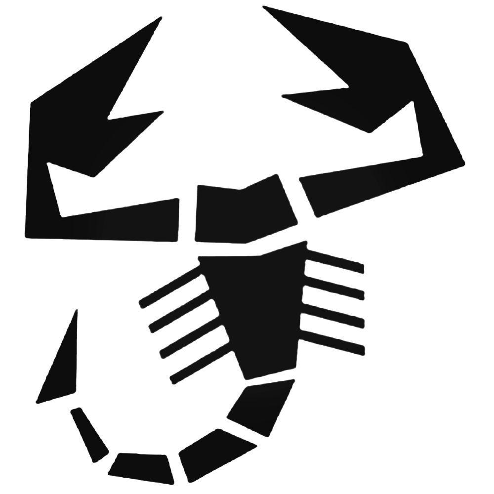 Abarth Scorpion Logo - Fiat Abarth Scorpion 1 2 Decal Sticker