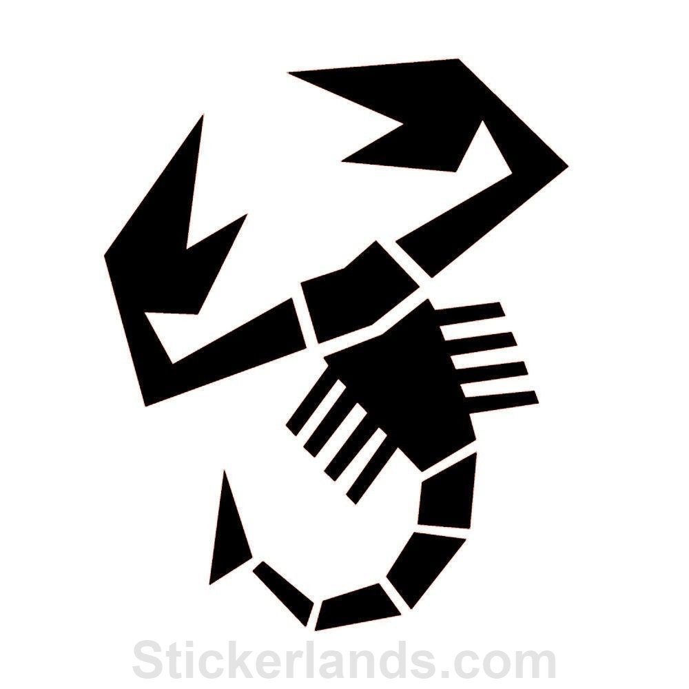 Abarth Scorpion Logo - Fiat Punto 500 Abarth Scorpion Sticker Car Side Stripes Sticker ...