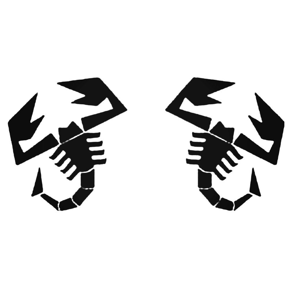 Abarth Scorpion Logo - Abarth Scorpion Sided Graphic Decal Sticker