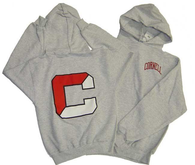 Cornell C Logo - Cornell Hooded Sweatshirt-Big C | Bear Necessities Online Store