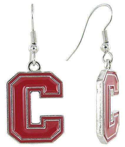Cornell C Logo - Amazon.com : Cornell University C Logo Fish Hook Earrings with Red ...