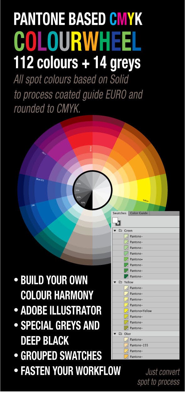 Spot Color Wheel Logo - Pantone Color wheel by reclameapk | GraphicRiver