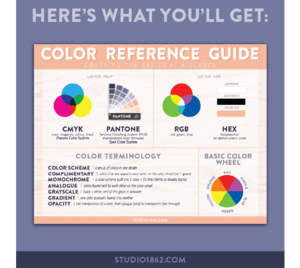 Spot Color Wheel Logo - Color Reference Guide | free reference guide, freebie, free ...