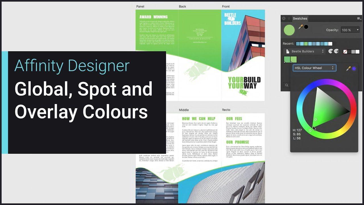 Spot Color Wheel Logo - Global, Spot and Overprint Colours (Affinity Designer) - YouTube