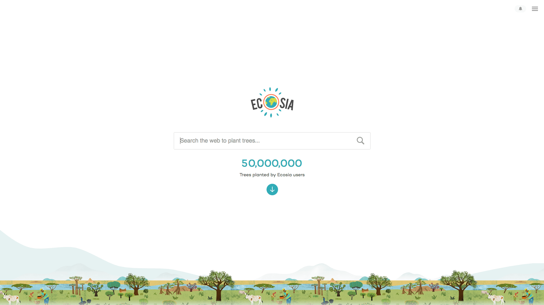 Green Search Engine Logo - Ecosia - the search engine that plants trees
