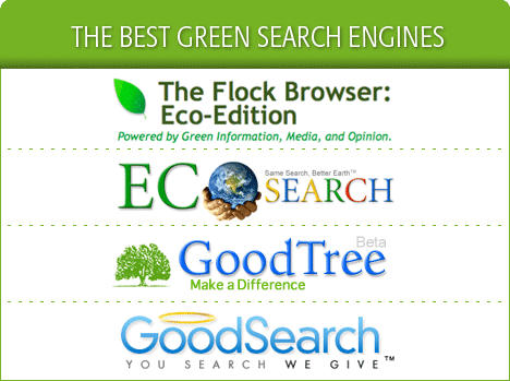 Green Search Engine Logo - The Best Green Search Engines