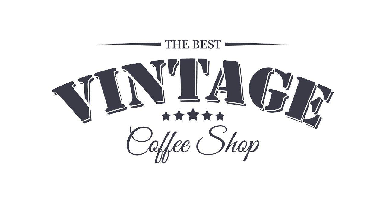 Vintage Coffee Shop Logo - Illustrator Tutorial The Best Vintage Coffee Shop - YouTube