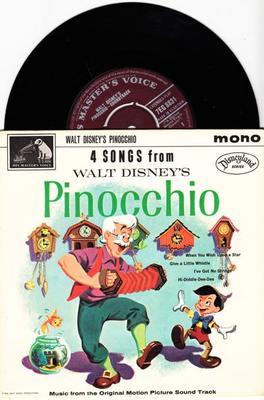 Pinocchio Walt Disney Presents Logo - Walt Disney Presents Pinocchio/ 1962 Uk 4 Track Ep With Cover