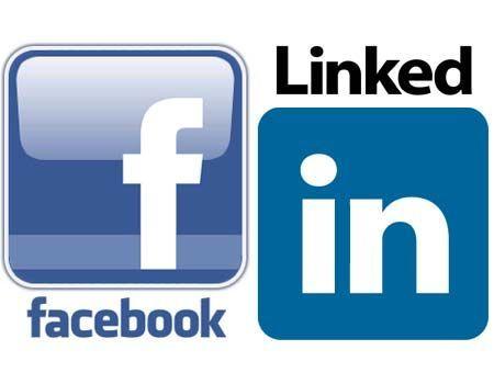 Facebook LinkedIn Logo - Linkedin Facebook Logos