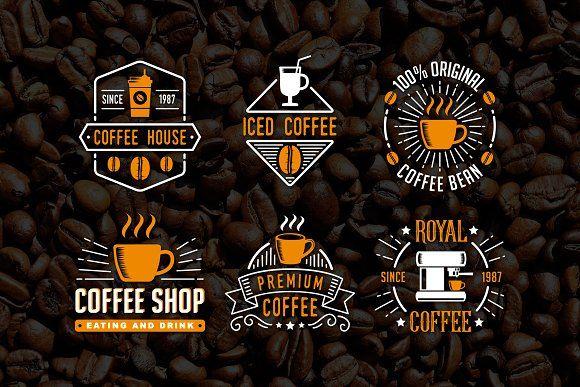 Vintage Coffee Shop Logo - Vintage Coffee Shop Badge & Logo ~ Logo Templates ~ Creative Market