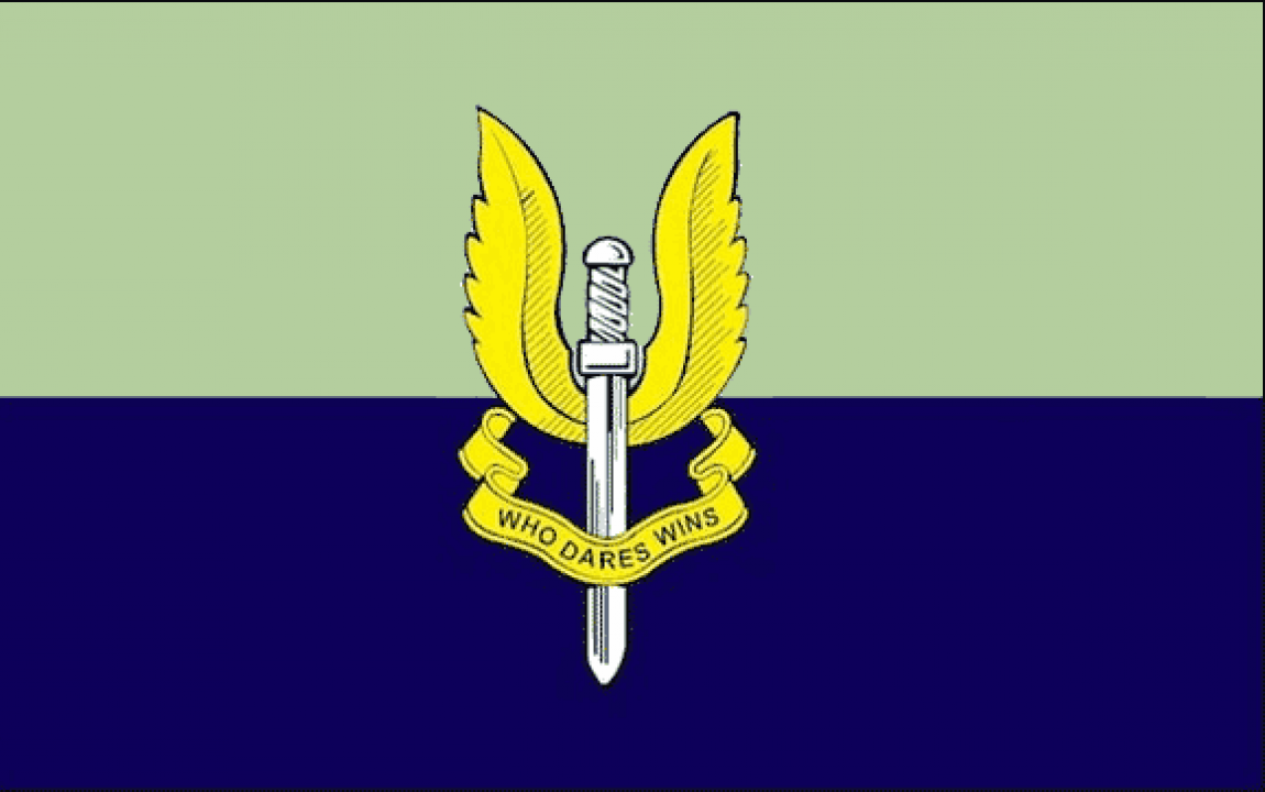 Special Air Service Logo - Special Air Service SAS Blue Flag