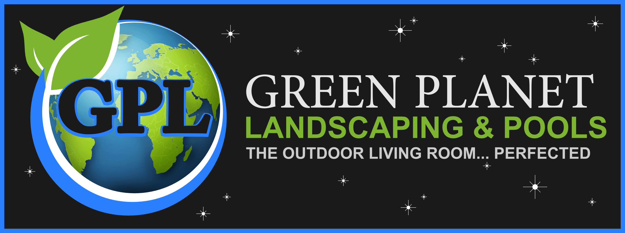 Green Search Engine Logo - green planet landscaping logo design las vegas pros web design