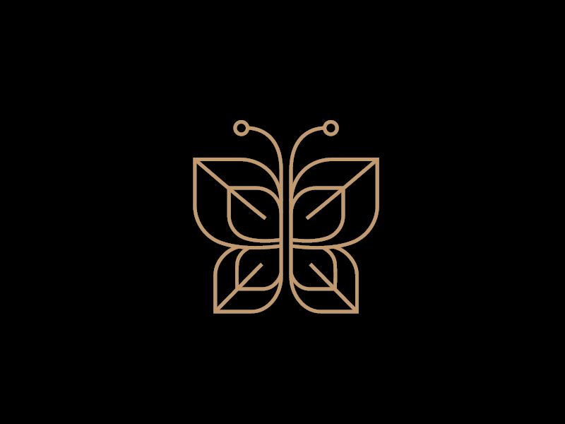 Butterfly with Cross Logo - Abstract butterfly logo by Angry Lizard | Dribbble | Dribbble