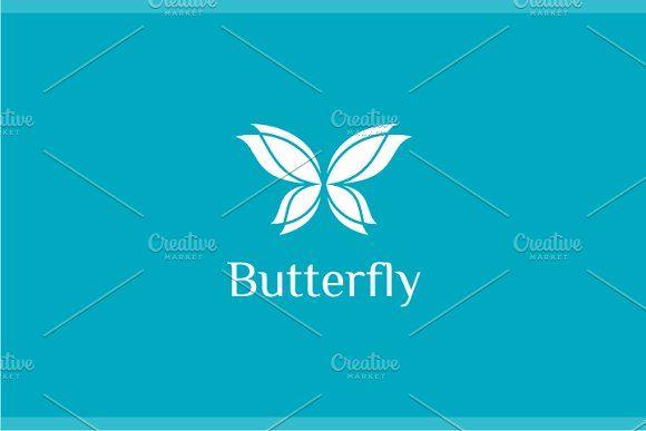 Butterfly with Cross Logo - Butterfly Logo Logo Templates Creative Market