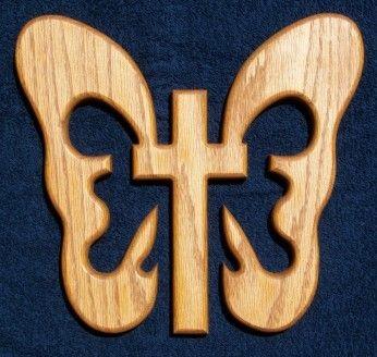Butterfly with Cross Logo - The Wood Nook Legend of the Butterfly Cross and Silhouettes