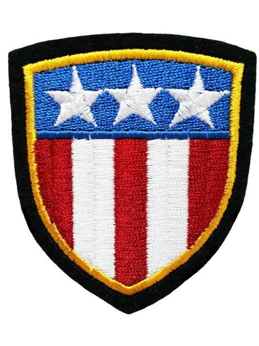 Flag Shield Logo - UNITED STATES USA American Captain America Flag Shield-shaped ...