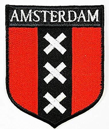 Flag Shield Logo - Amazon.com: Amsterdam Shield Logo Amsterdam City Flag Netherlands ...