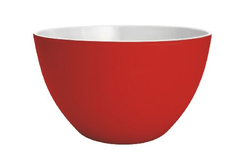 Red and White Bowl Logo - Zakdesigns Duo Salad Bowl Red/white 28 Cm | eBay