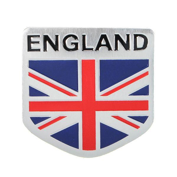 Flag Shield Logo - Aluminum England UK Flag Shield Emblem Badge Car Sticker Decal Decor ...