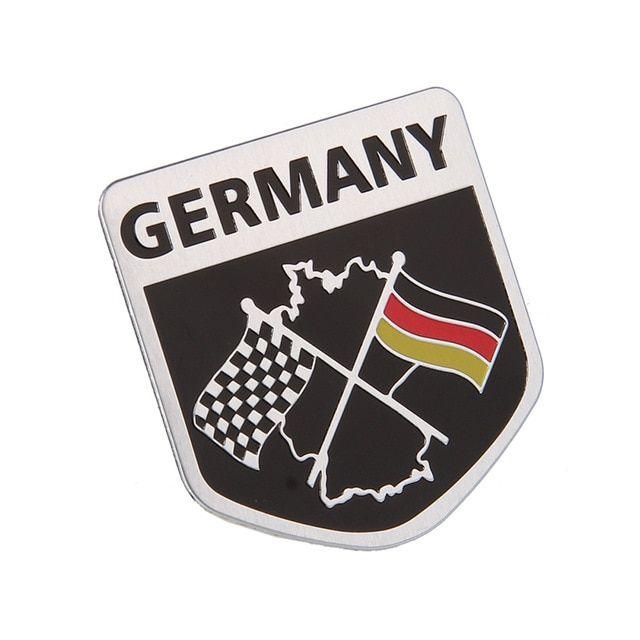 Flag Shield Logo - Vehicle Decoration Fashion Badge For F1 German shield Flag Logo For ...