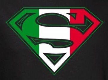 Flag Shield Logo - Superman T-Shirt - Italian Flag Shield - NerdKungFu