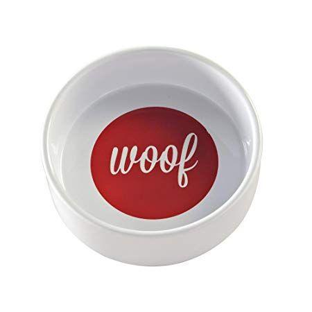 Red and White Bowl Logo - Mason Cash Woof Bowl White & Red 15 X5cm: Amazon.co.uk: Kitchen & Home