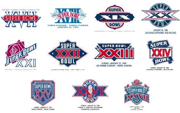 Red and White Bowl Logo - The Sports Design Blog » Super Bowl Logo History