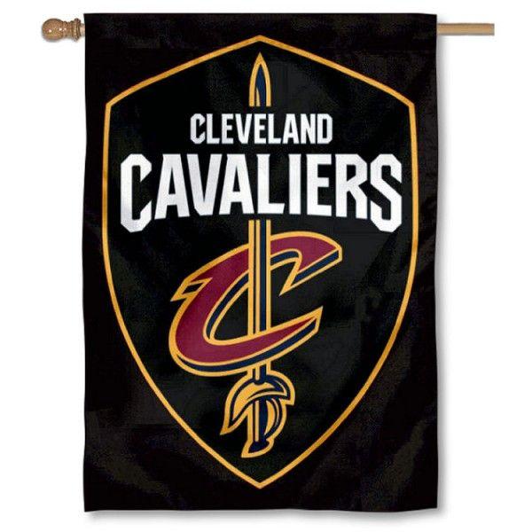 Flag Shield Logo - Cleveland Cavaliers Shield Logo Double Sided House Flag your ...