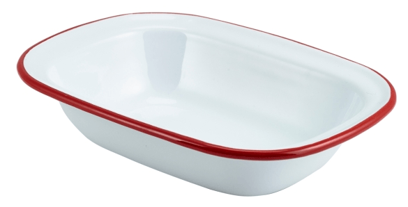 Red and White Bowl Logo - white-and-red-rect-pie-dish - Flomatic