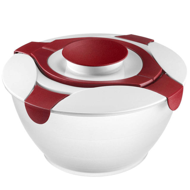 Red and White Bowl Logo - Westmark 6.5 Litre Salad Bowl/butler With Dressing Container Red ...