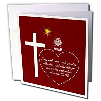 White Cross in Red Rectangle Logo - Amazon.com : 3dRose Alexis Design - Holidays Christmas Bible Verses ...
