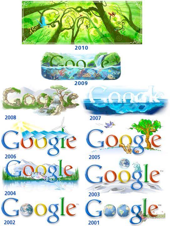 Google Earth Day Logo - Google Earth Day Logos: Updated : Ecorazzi