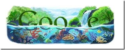 Google Earth Day Logo - Google's Earth Day paradise wishes