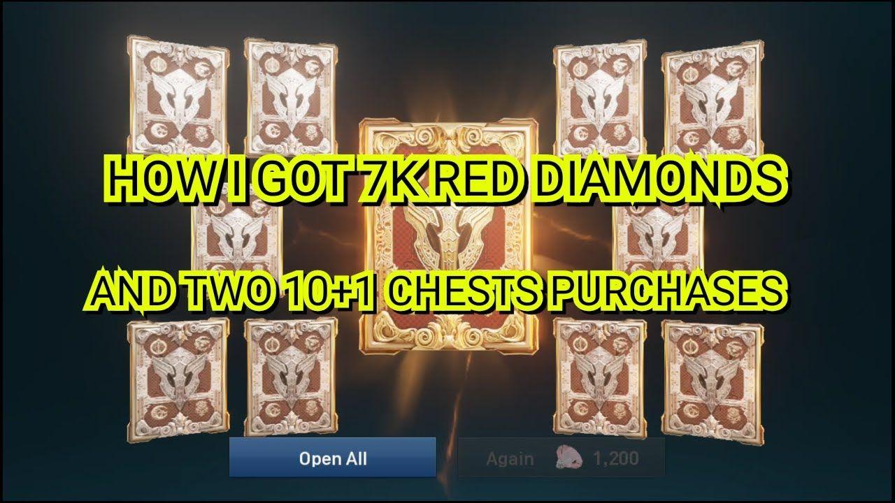 Two Red Diamonds Logo - Lineage 2 Revolution - 7K Red Diamonds and 2 10+1 Chests Purchases ...