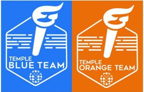 Blue and Orange Team Logo - Temple to take part in the Great Team Relay - Temple Group
