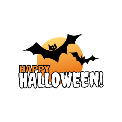 Halloween Logo - Happy Halloween Bats Logo Maker