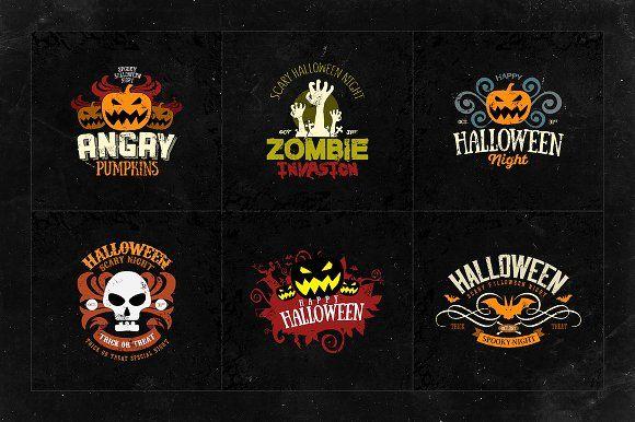 Halloween Logo - Halloween Logo Templates ~ Logo Templates ~ Creative Market