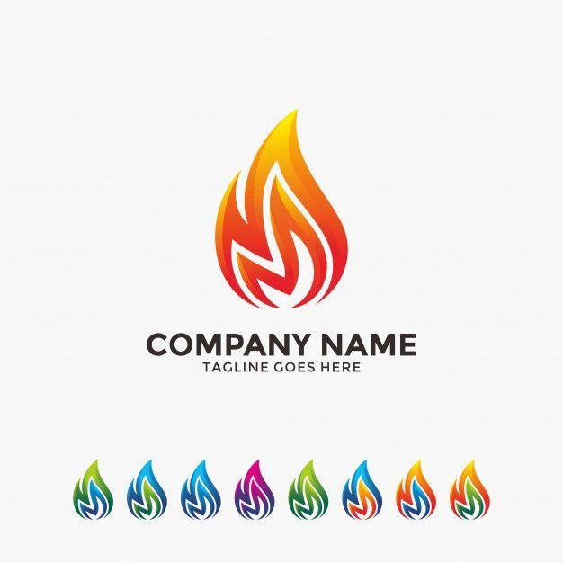 Modern Flame Logo - Modern flame, fire, heating logo template for your company. Logo