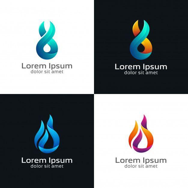 Modern Flame Logo - Modern flame logo design. Logos. Logo design template, Logo design