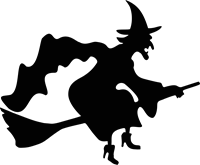 W.I.t.c.h. Logo - halloween witch silhouette Logo Vector (.SVG) Free Download