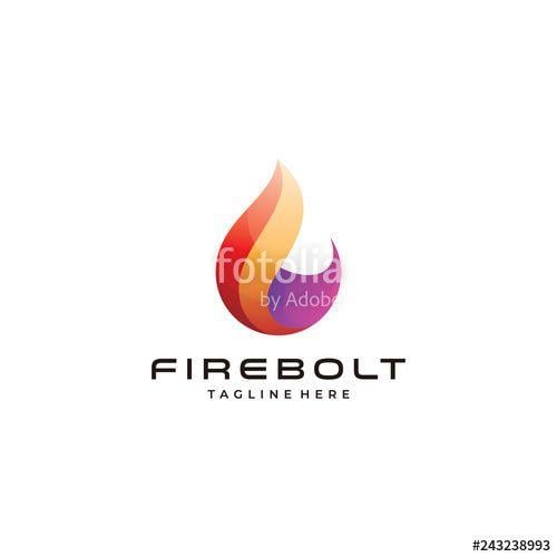 Modern Flame Logo - Abstract modern fire flame logo icon vector with gradient