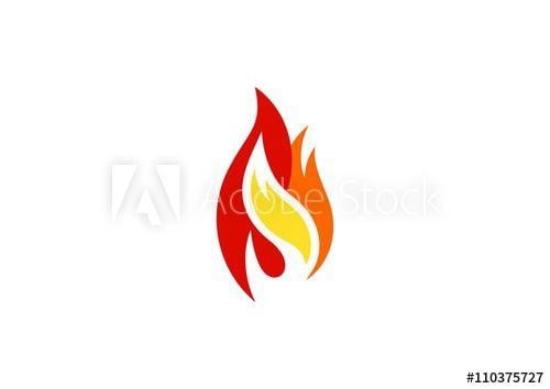 Modern Flame Logo - fire, flame, logo, fire hot modern logotype, heat flame symbol icon ...