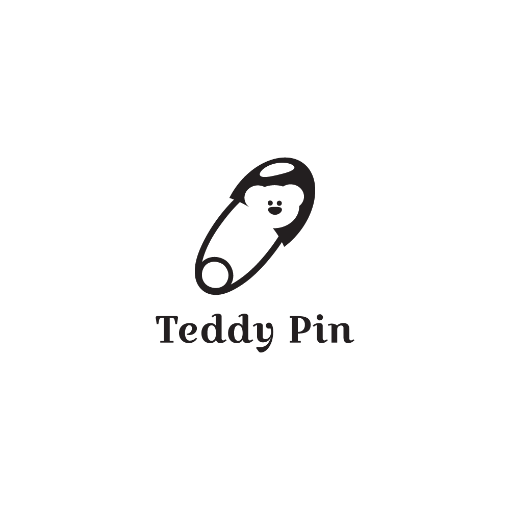 Pin Logo - Teddy Pin Baby Store Logo Design