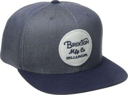 Light Blue Dubai Logo - Brixton Men's Wheeler Medium Profile Adjustable Snapback Hat, Light
