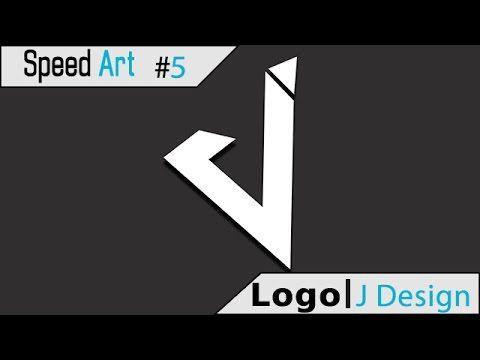 Letter J Logo - Speed Art Logo Design letter J - YouTube